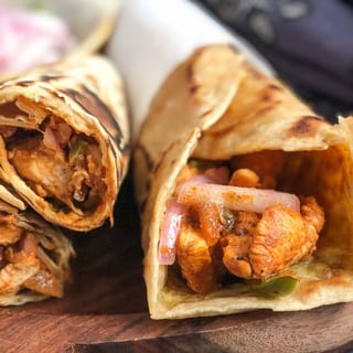 Chicken Tikka Roll Parantha