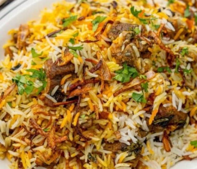 Goat Biryani.