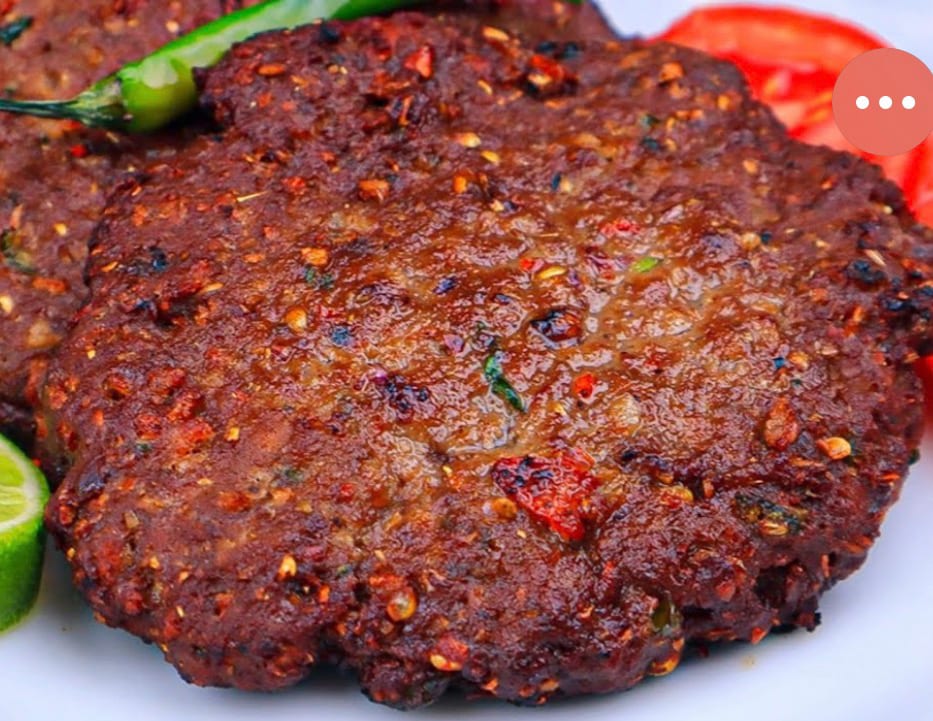 Beef Chapli Kabab.
